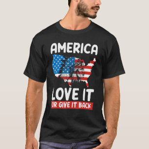 Amerika houdt ervan of geeft het terug in Amerika T-shirt