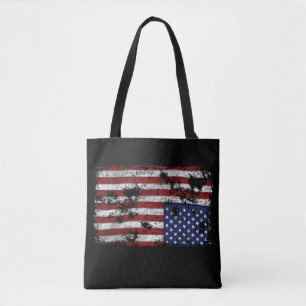 Amerika in nood - Omgekeerde vlag Draagtas