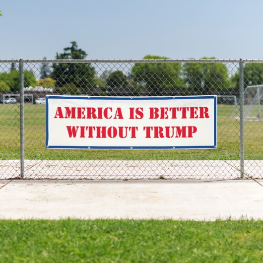 Amerika is beter zonder Trump Spandoek (Insitu)