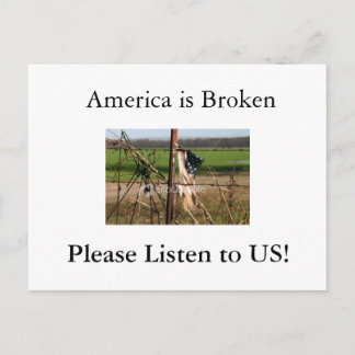 Amerika is Broken, Ple... Briefkaart