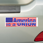 Amerika is een EU-sticker Bumpersticker (Op auto)