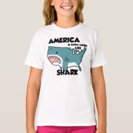 Amerika is een haai (of zie de nieuwe noodlijdende t-shirt