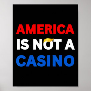 Amerika Is Geen Casino Stop Trump Tarieven Weersta Poster