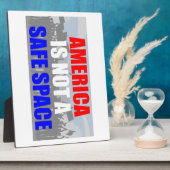 Amerika is geen veilige ruimte fotoplaat (Zijkant)