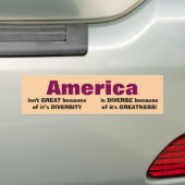 Amerika is geweldig bumpersticker (Op auto)