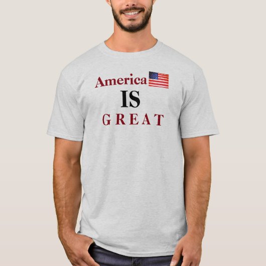 AMERIKA IS GROOT T-SHIRT (Voorkant)