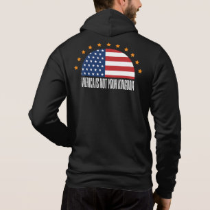Amerika is niet jullie koninkrijk – rebellie hoodie