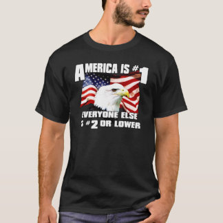 Amerika is nummer 1 t-shirt