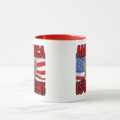 Amerika is terug Donald Trump Amerikaanse vlag SOT Mok (Midden)