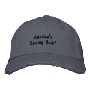 Amerika is terug geborduurde pet