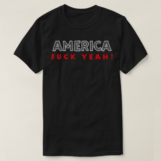 AMERIKA Ja Grappig USA Pride Typografisch Ontwerp T-shirt (Design voorkant)