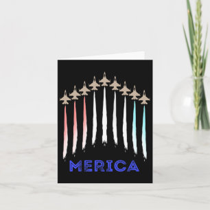 Amerika Jet Flag Trump Patriot Veteraan Gift Kaart