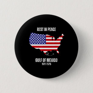 Amerika Kaart Golf van Mexico President Golf van d Ronde Button 5,7 Cm