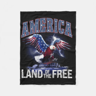 Amerika Land van de Vrijheid 4 juli Onafhankelijkh Fleece Deken