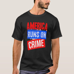 Amerika loopt op misdaad waar Amerika mee te maken T-shirt