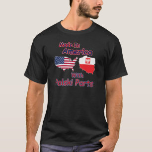 Amerika met Polski onderdelen T-shirt