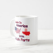 Amerika met Poolse delen Koffiemok (Voorkant links)