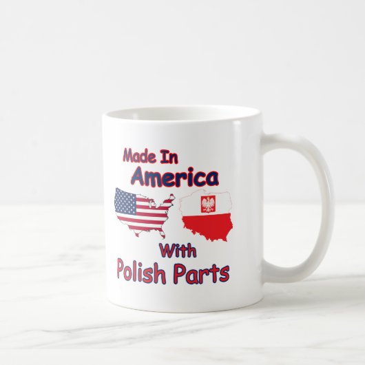 Amerika met Poolse delen Koffiemok (Rechts)