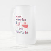 Amerika met Poolse delen Matglas Bierpul (Voorkant links)
