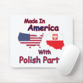 Amerika met Poolse delen Muismat (Met muis)