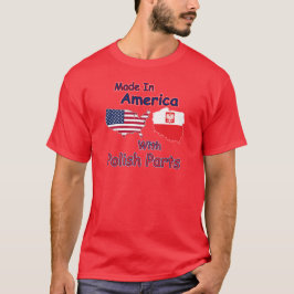 Amerika met Poolse delen T-shirt