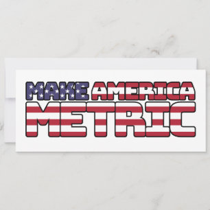Amerika metrisch maken - VS vlag metrische systeem Kaart