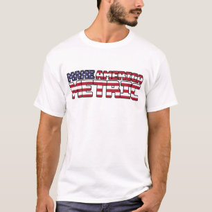 Amerika metrisch maken - VS vlag metrische systeem T-shirt