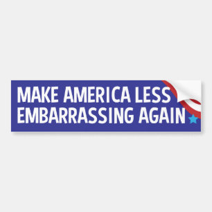 Amerika minder aantrekkelijk maken om opnieuw te k bumpersticker