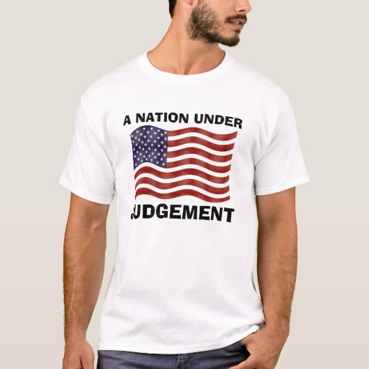 Amerika, Nation under Arrest, Christelijk T_shirt T-shirt (Voorkant)