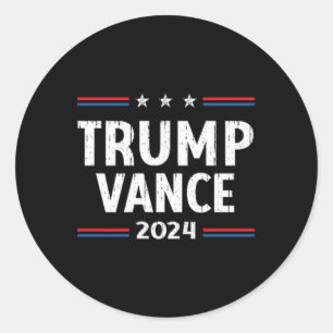 Amerika neemt Amerika terug Trump Vance 2024 Vice Ronde Sticker