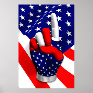 Amerika nummer één poster