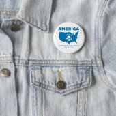 Amerika Obama Ronde Button 5,7 Cm (In situ)