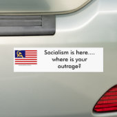 Amerika onder BHO, is het socialisme hier.... waar Bumpersticker (Op auto)