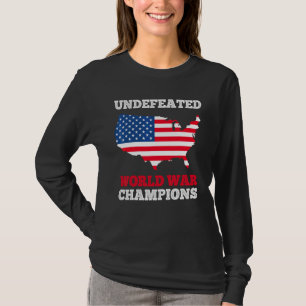 Amerika Onverslagen wereldkampioenen Amerikaanse v T-shirt