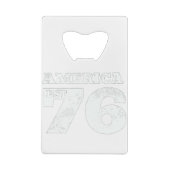 Amerika Oost 1776 Patriottisch Kredietkaart Flessenopener (Achterkant)