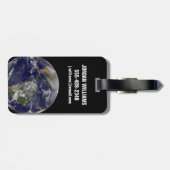 Amerika op Aardedag. Bagagelabel (Achterkant horizontaal)