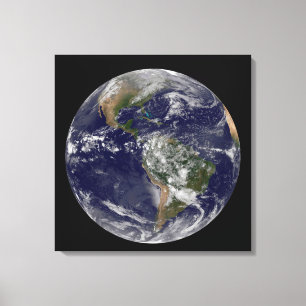 Amerika op Aardedag. Canvas Afdruk