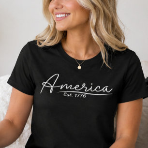 Amerika Opgericht in 1776 T-shirt
