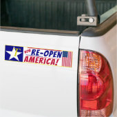 Amerika opnieuw openen bumpersticker (Op Truck)