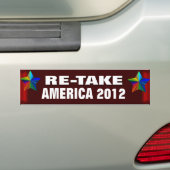 Amerika opnieuw opnemen bumpersticker (Op auto)