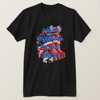 Amerika opnieuw Schaats maken met vlag T-shirt