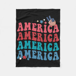 Amerika Patriotisch 4 juli Onafhankelijkheidsdag Fleece Deken