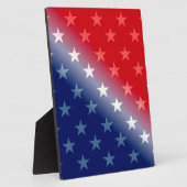 amerika patriottisch rood wit blauw fotoplaat (Zijkant)