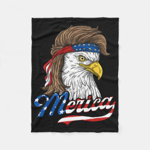 Amerika - Patriottische Amerikaanse Adelaar van de Fleece Deken