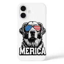 Amerika - Patriottische Golden Retriever
