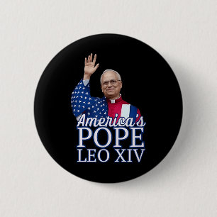 Amerika Paus Leo XIV Eerste Amerikaanse Paus uit C Ronde Button 5,7 Cm