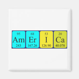 Amerika periodiek table name magnet magneet
