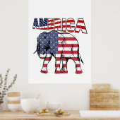 Amerika Poster (Keuken)