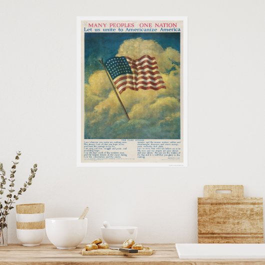 Amerika Poster (Keuken)