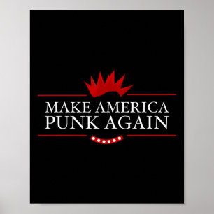 Amerika Punk Opnieuw Anti Trump Rock Gift Idee Poster
